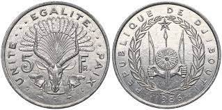 Djibouti 1986 - 5 francs UNC