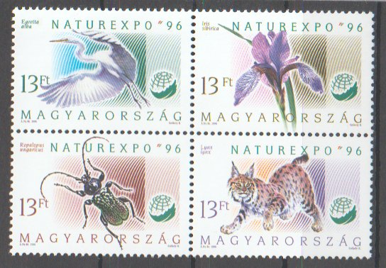 Ungaria 1996 - fauna-flora, serie neuzata