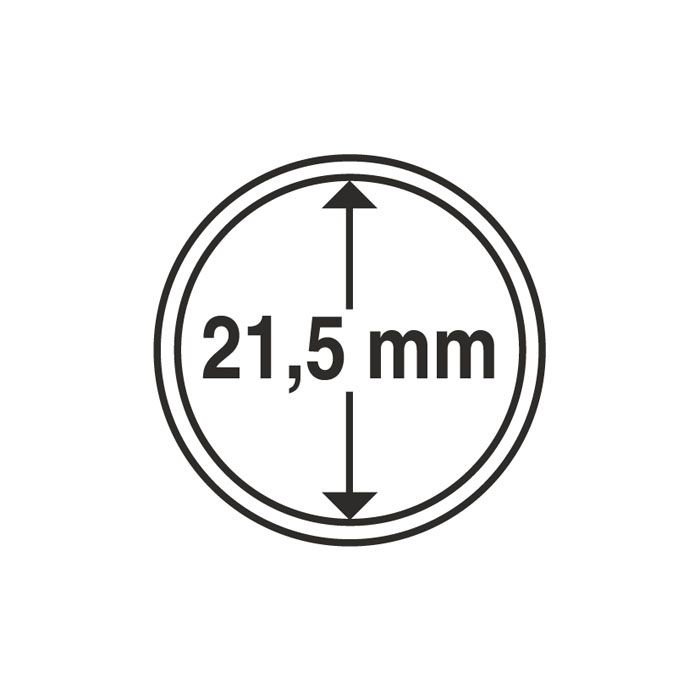 Capsule pentru monede, diametru interior 21.5mm