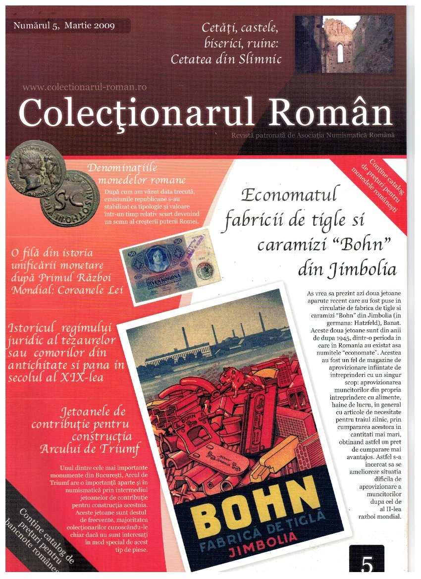 Revista Colectionarul Roman, nr 5 (martie 2009)