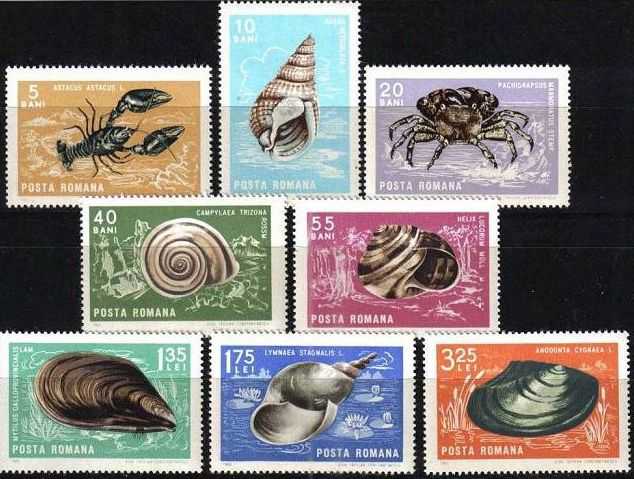 1966 - Crustacee si moluste, serie neuzata