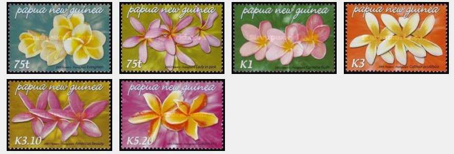 Papua New Guinea 2005 - Flori, serie neuzata