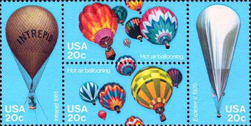 SUA 1983 - Baloane cu aer cald, serie neuzata