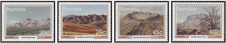 Namibia 1991 - Mountains of Namibia, serie neuzata