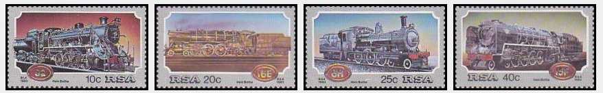 Africa de Sud 1983 - Locomotive, serie neuzata