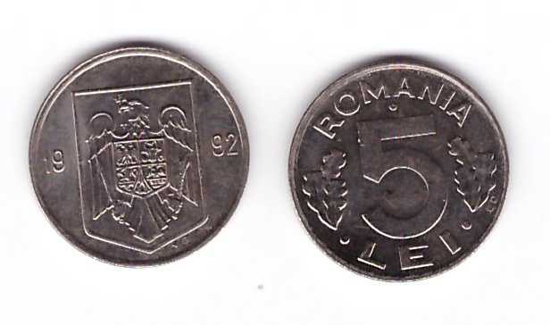 Romania 1992 - 5 lei XF+