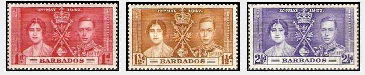 Barbados 1937 Coronation of George VI and Queen Elizabeth