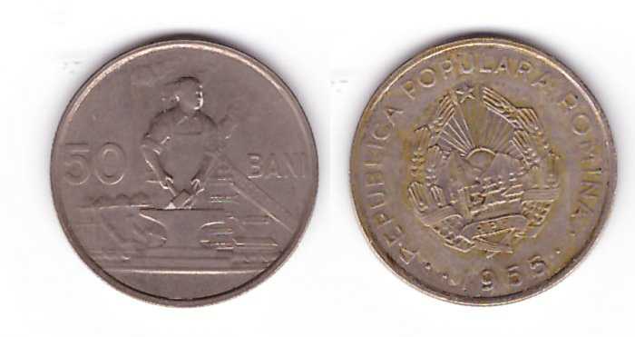 Romania 1955 - 50 bani, circulata