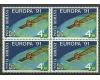 1991 - Europa CEPT, bloc de 4 neuzat