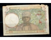 French West Africa 1943(2-3) - 5 francs, circulata