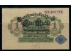 Germania 1914 - 1 Mark, stampila albastra, circulata