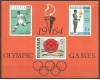 Ghana 1964 - Jocurile Olimpice Tokyo, colita neuzata