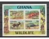 Ghana 1977 - Fauna WWF, bloc neuzat