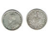 India Britanica 1919 - 1/4 rupee, Ag, circulata.