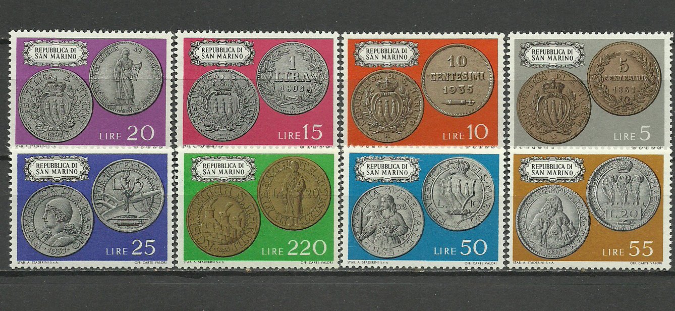 San Marino 1972 - monede, serie neuzata