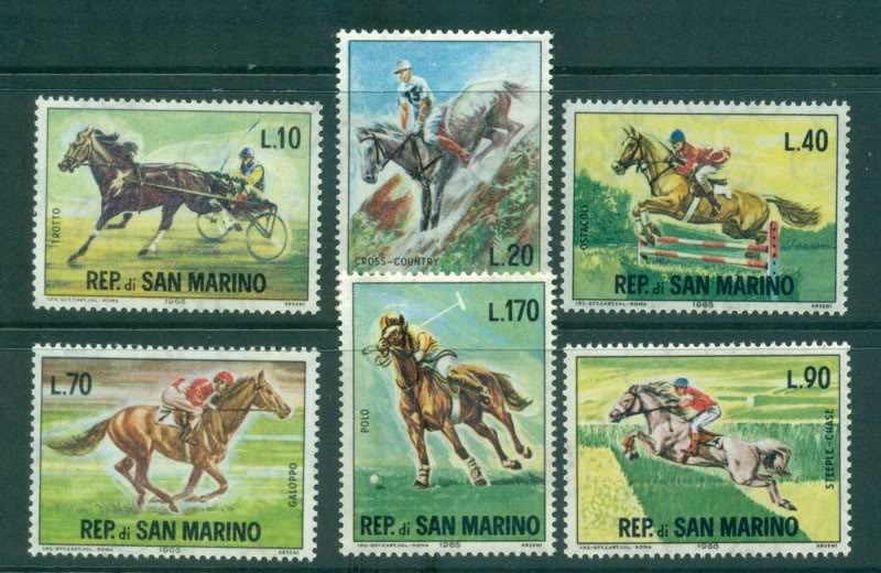 San Marino 1966 - Cai, calarie, serie neuzata