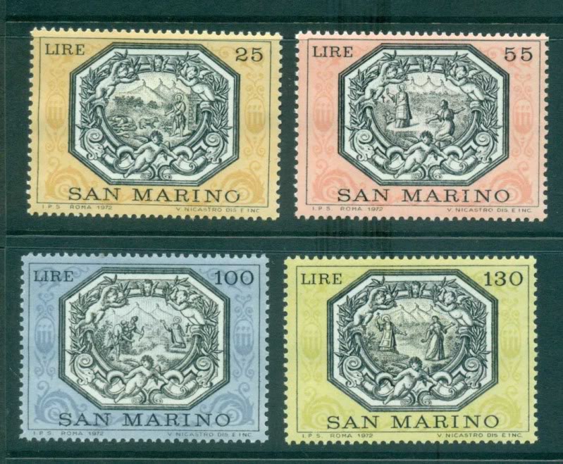 San Marino 1972 - Legend of St. Marinus, serie neuzata